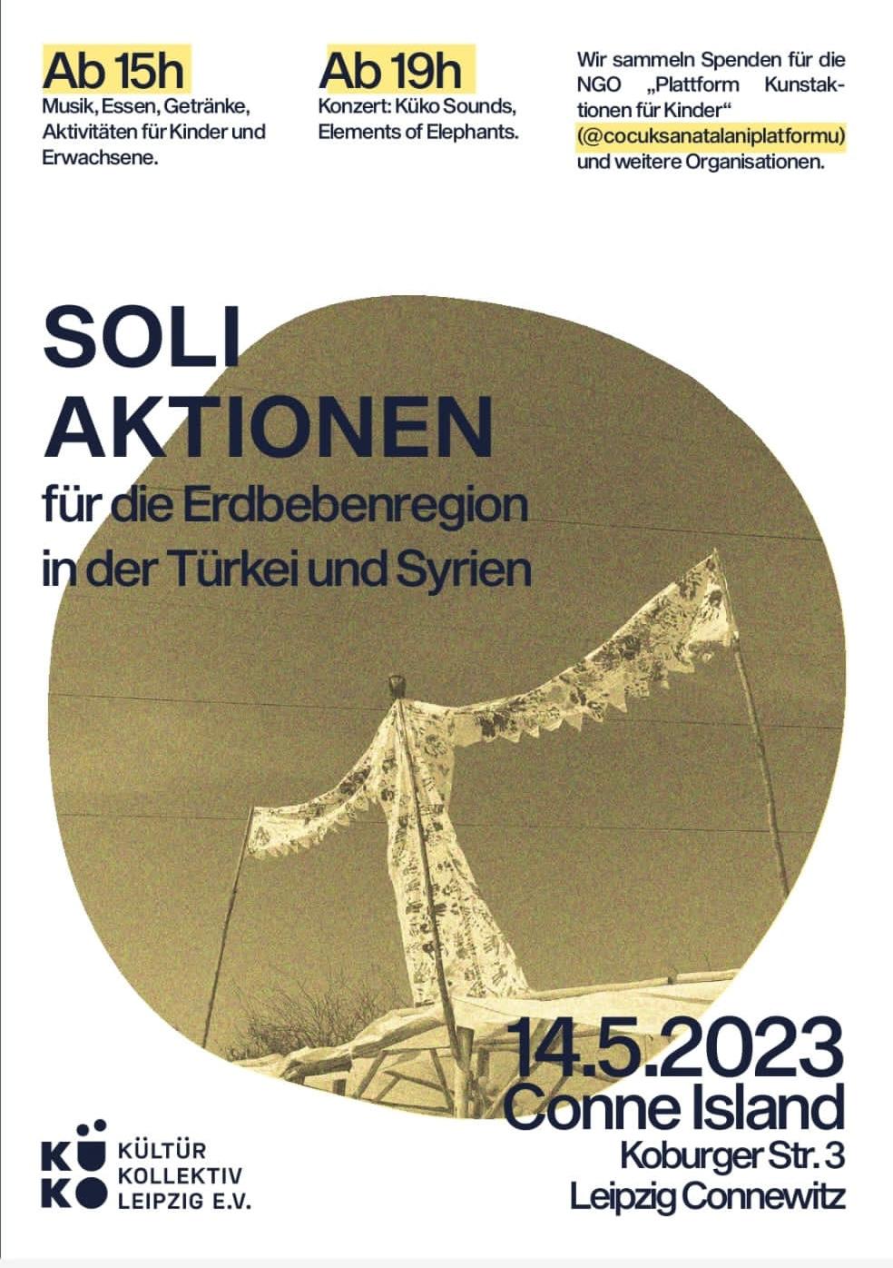 Soli-Aktionen für die Erdbebenregionen in der Türkei und Syrien