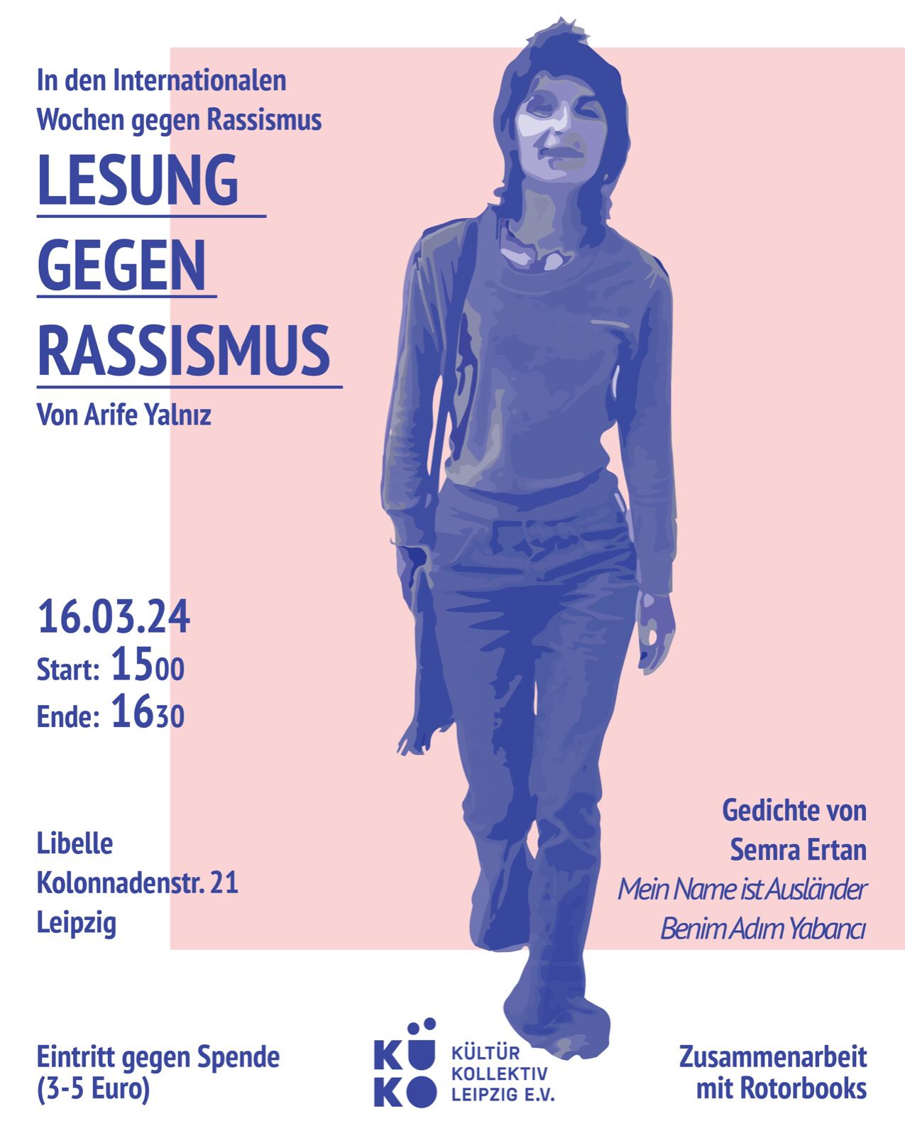 LESUNG GEGEN RASSISMUS – Arife Yalniz